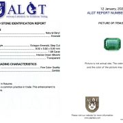 Smarald 1,88 ct., Fine Color Quality, Zambia, ALGT Antwerp