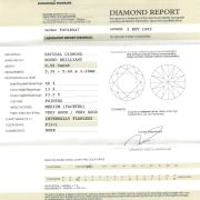 Diamant natural 0,59 ct., F, IF, certificare IGI Antwerp
