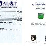 Smarald 1,81 ct., Fine Color Quality, ALGT Antwerp