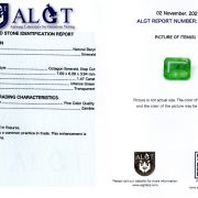 Smarald 1,47 ct., Zambia, Fine Color Quality, ALGT Antwerp