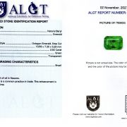 Smarald 2,92 ct., Brazilia, ALGT Antwerp