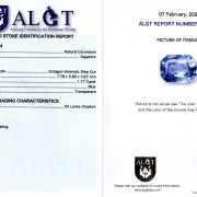 Safir 1,77 ct., Sri Lanka – Ceylon, neincalzit, ALGT Antwerp