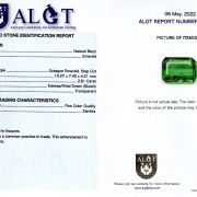 Smarald 2,81 ct., Zambia, Fine Color Quality, ALGT Antwerp