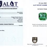 Smarald 0,48 ct., Columbia, certificare ALGT Antwerp