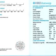 Diamant natural 0,09 carate, D, LC, certificare HRD Antwerp
