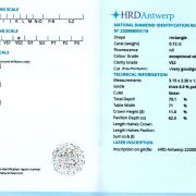 Diamant 0,12 carate, E, VS2, certificare HRD Antwerp