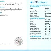 Diamant natural 0,21 ct., E, SI2, certificare HRD Antwerp