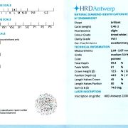 Diamant natural 0,46 ct., L, VVS1, HRD Antwerp