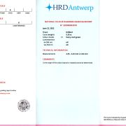 Diamant 0,30 ct., Fancy vivid green, certificare HRD Antwerp