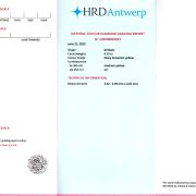 Diamant 0,15 ct., Natural Fancy brownish yellow, HRD Antwerp