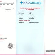 Diamant 0,13 ct., Fancy yellow, HRD Antwerp