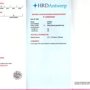 Diamant 0,07 ct., Fancy intense greenish blue, certificare HRD Antwerp