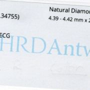 Diamant natural 0,34 ct., culoare P – R, certificare HRD Antwerp
