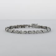 Bratara din aur alb 9k cu diamante 2,00 ct.