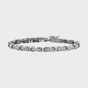 Bratara din aur alb 9k cu diamante 2,00 ct.