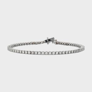 Bratara din aur alb 18k cu diamante 2,50 ct.
