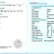 Diamant natural 0,32 ct., G, VS1, certificare HRD Antwerp