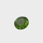 Peridot 6,71 ct., neincalzit, certificare ALGT Antwerp