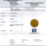 Diamant natural 0,53 ct., Fancy brownish yellowish orange, certificare IGI