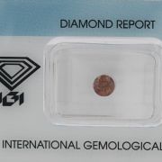 Diamant natural 0,53 ct., Fancy dark orange, certificare IGI