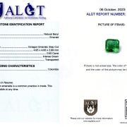 Smarald 0,50 ct., Columbia, ALGT Antwerp