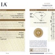 Diamant 0,59 ct., E, VS2, certificare GIA