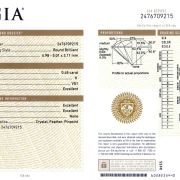 Diamant natural 0,48 ct., H, VS1, certificare GIA