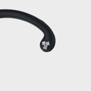 Cercel din aur alb 18k, 0,48 grame cu diamante