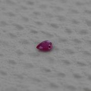 Rubin pear 0,19 ct., Mozambic, ALGT Antwerp