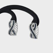 Cercei din aur alb 14k, 8,18 grame