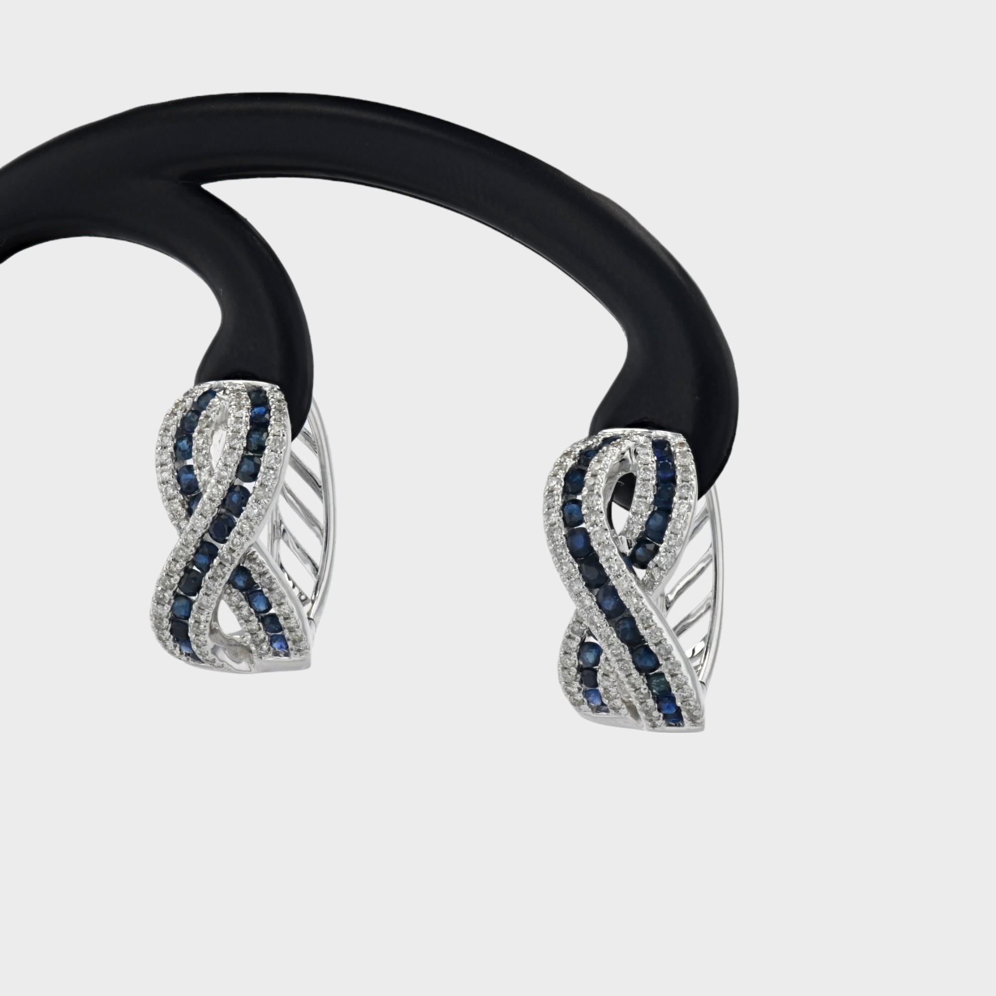 Cercei din aur alb 14k, 8,18 grame