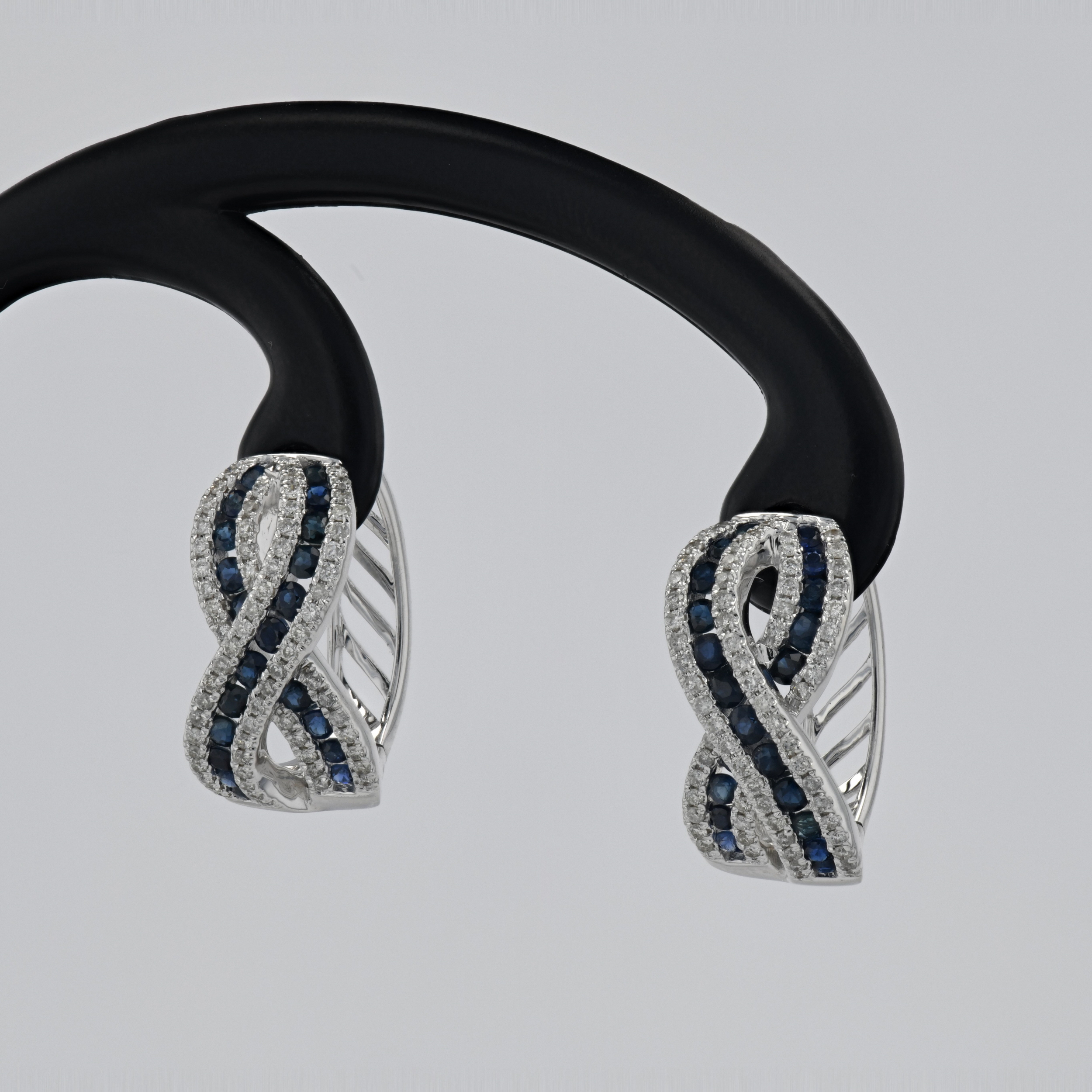 Cercei din aur alb 14k, 8,18 grame