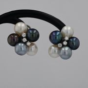 Cercei de aur alb 18k, 18,54 grame