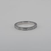 Inel aur alb 18k cu diamante, 3,20 grame