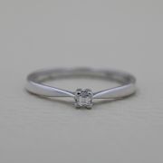 Inel din aur alb 18k (4 gherute)