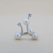 Inel din aur alb 18k, 6,45 grame