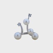 Inel din aur alb 18k, 6,45 grame