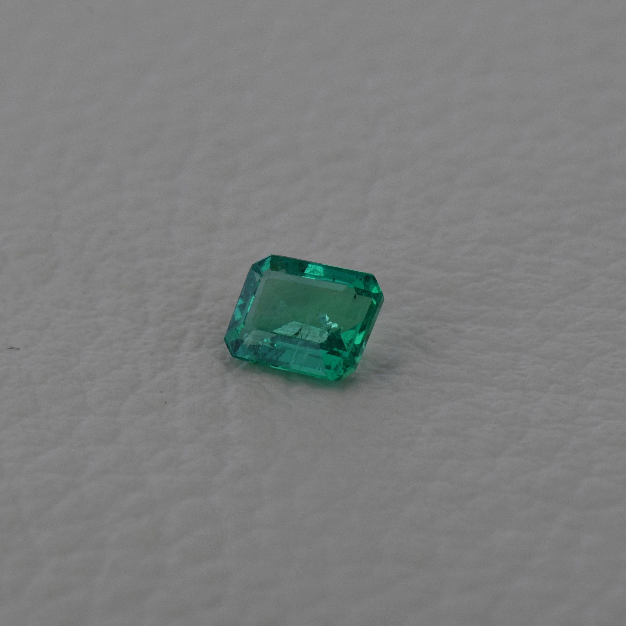 Smarald 0,86 ct., Zambia, certificare ALGT Antwerp