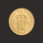 10 Guldeni Wilhelmina 1925 Spate P
