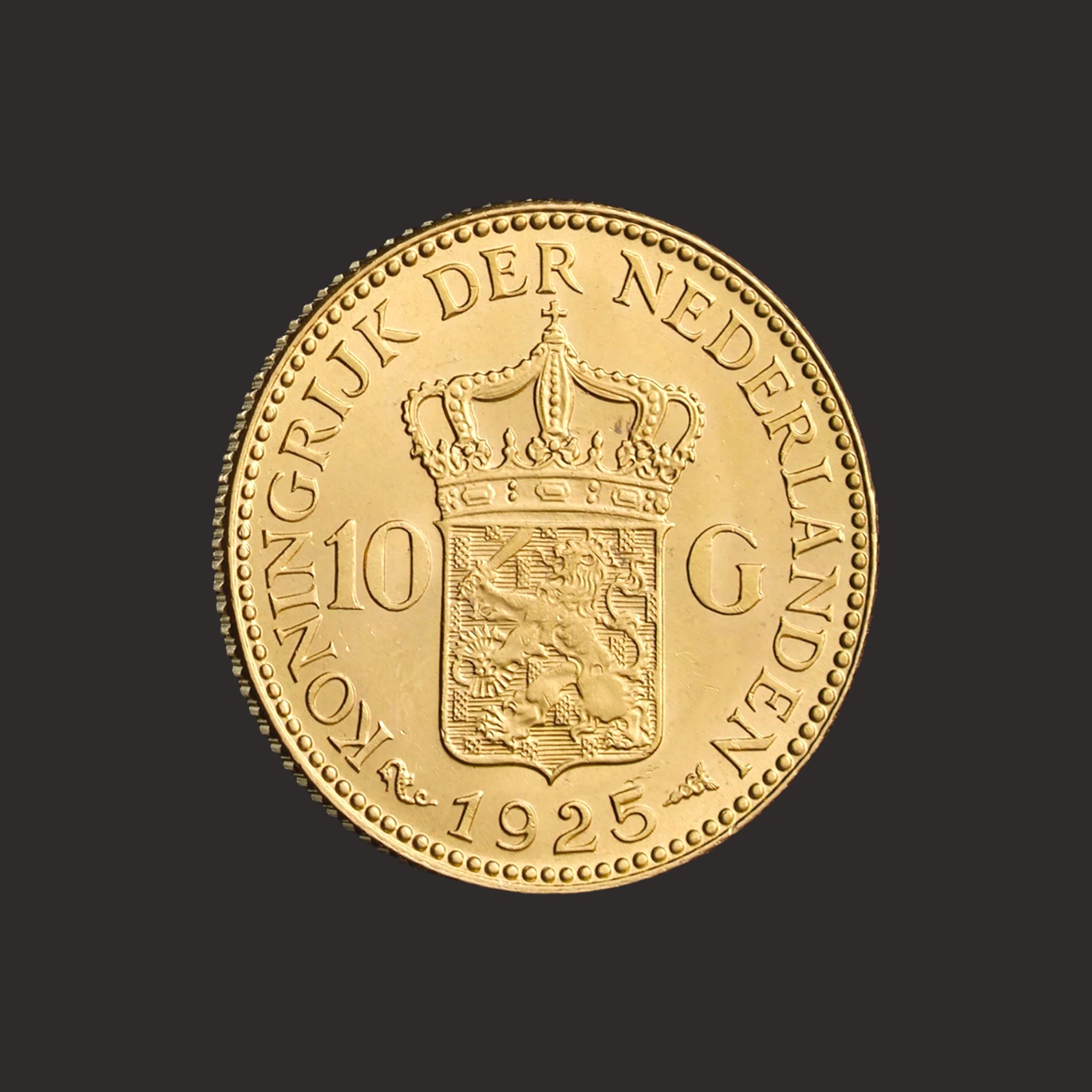 10 Guldeni Wilhelmina 1925 Spate P