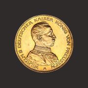Moneda aur 20 marci germane, Wilhelm II (bust)-PRECOMANDA