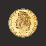 Moneda Aur Franci Francezi Louis Philippe I Fata P