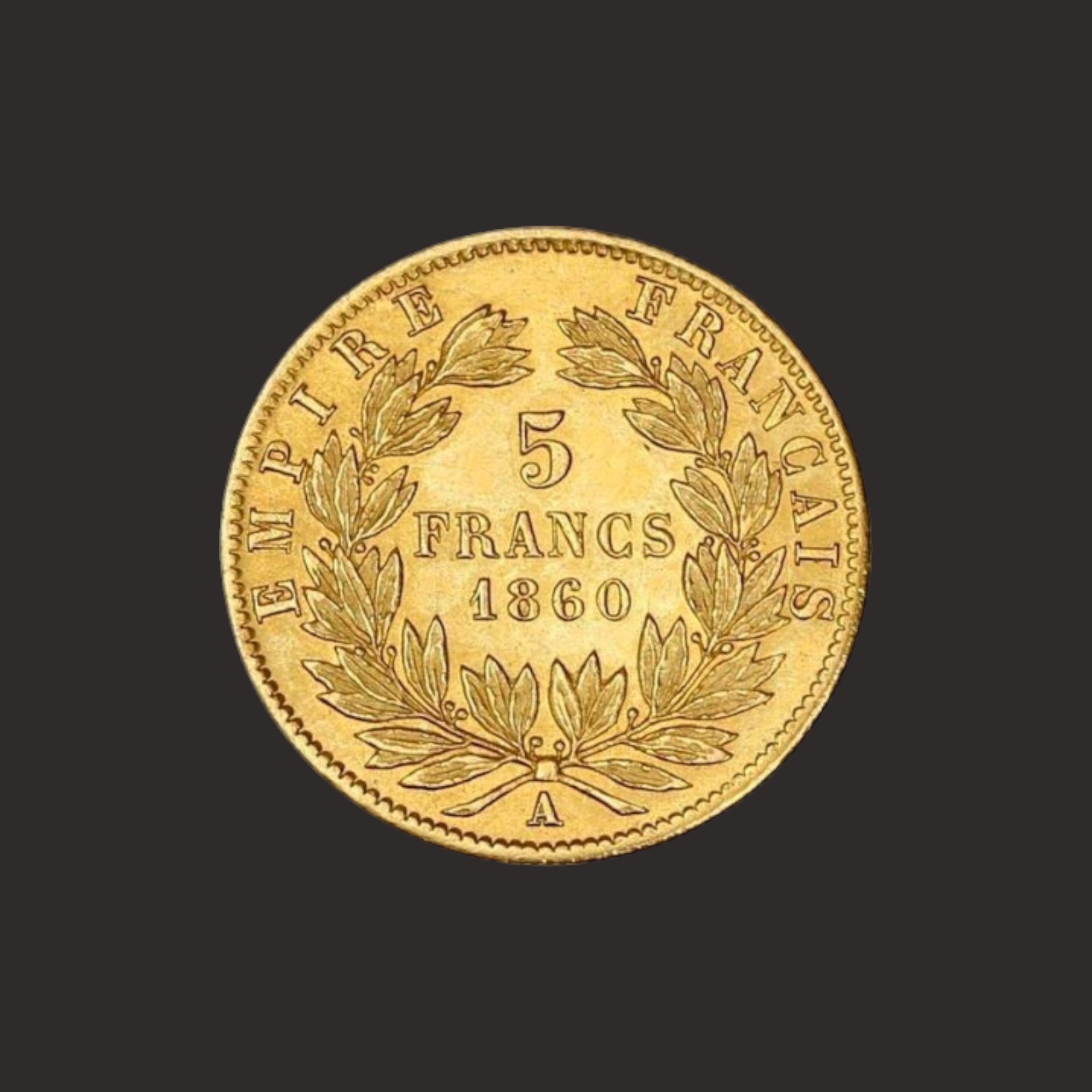 Moneda Aur Franci Francezi Napoleon III – Spate P