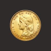 Moneda De Aur Guldeni Olandezi Wilhelmina – Fata P