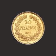 Moneda De Aur Franci Francezi Louis Philippe I – Spate P