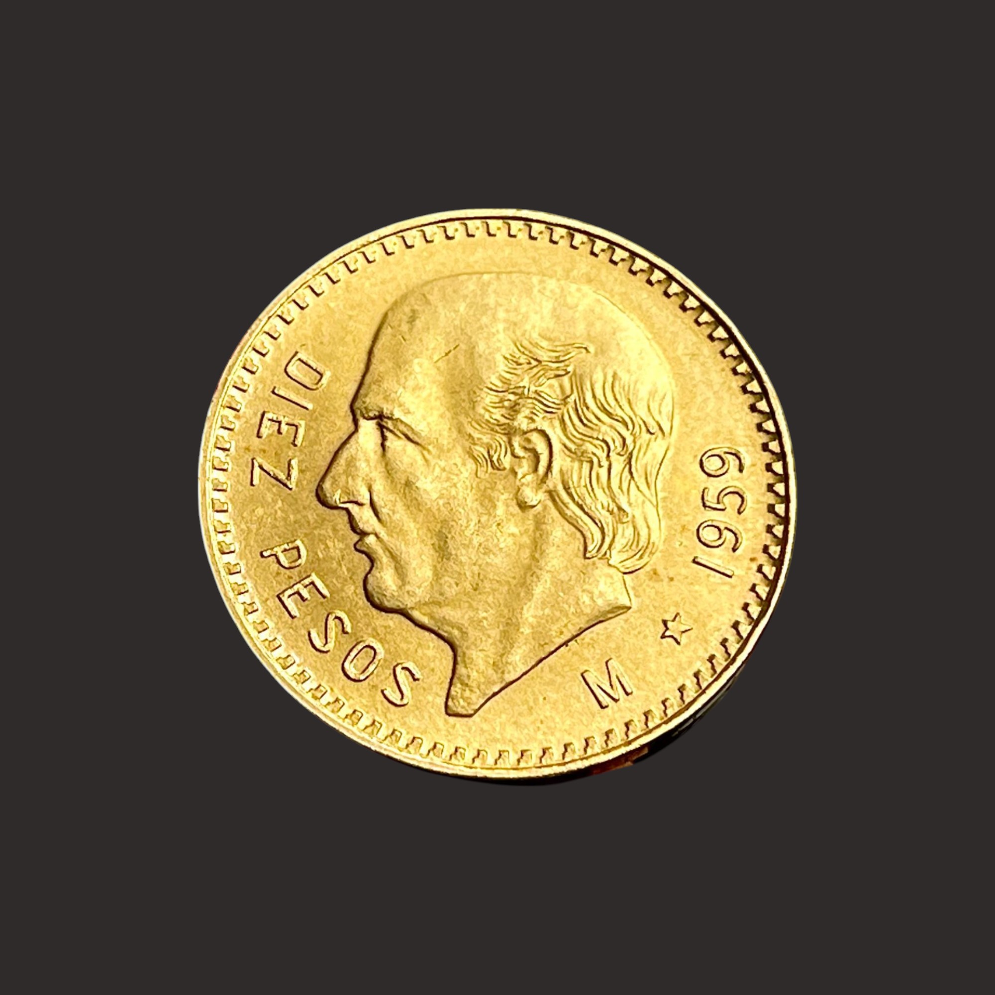 Moneda Din Aur Pesos Mexic – Fata P