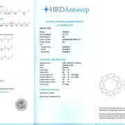 Diamant natural 0,11 ct., E, SI2, certificare HRD Antwerp