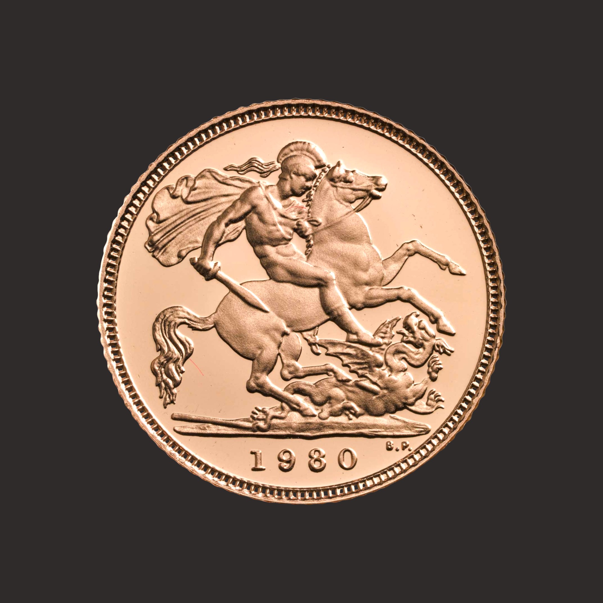 Moneda Aur Half Sovereign Elisabeta II