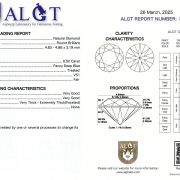 Diamant Natural 0,50 Ct., Fancy Deep Blue, Certificare ALGT Antwerp Sku C
