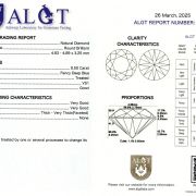 Diamant Natural 0,50 Ct., Fancy Deep Blue, Certificare ALGT Antwerp Sku C